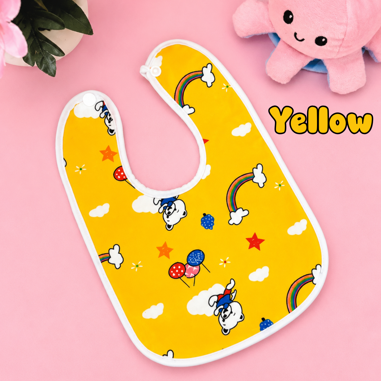 MHOK Baby Bibs | Pack of 3 | Waterproof Back