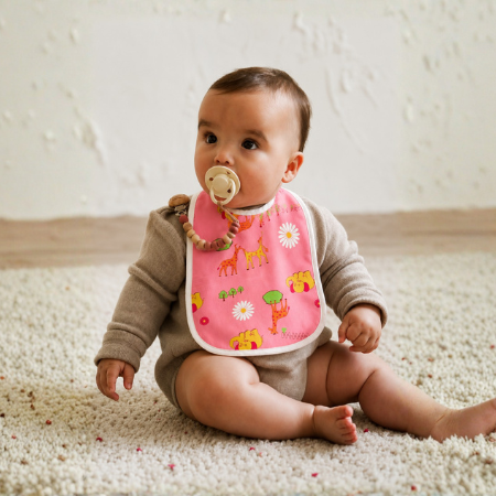 MHOK Baby Bibs | Pack of 3 | Waterproof Back