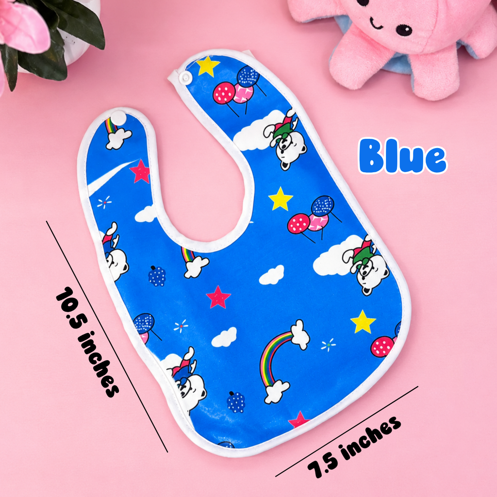 MHOK Baby Bibs | Pack of 3 | Waterproof Back