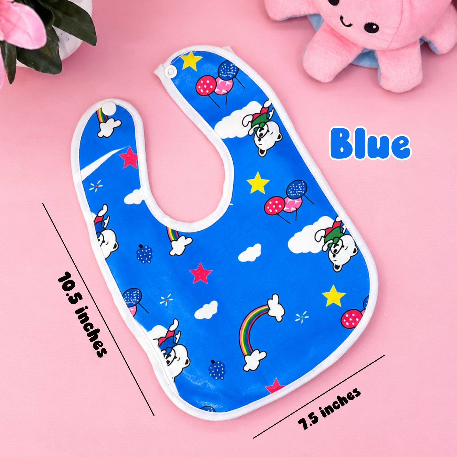M-HOK Feeding Bottle (150ml+250ml) + Baby Bibs (3pcs) + Free Silicone Nipples(2pcs) | Daily Feeding Routine Pack