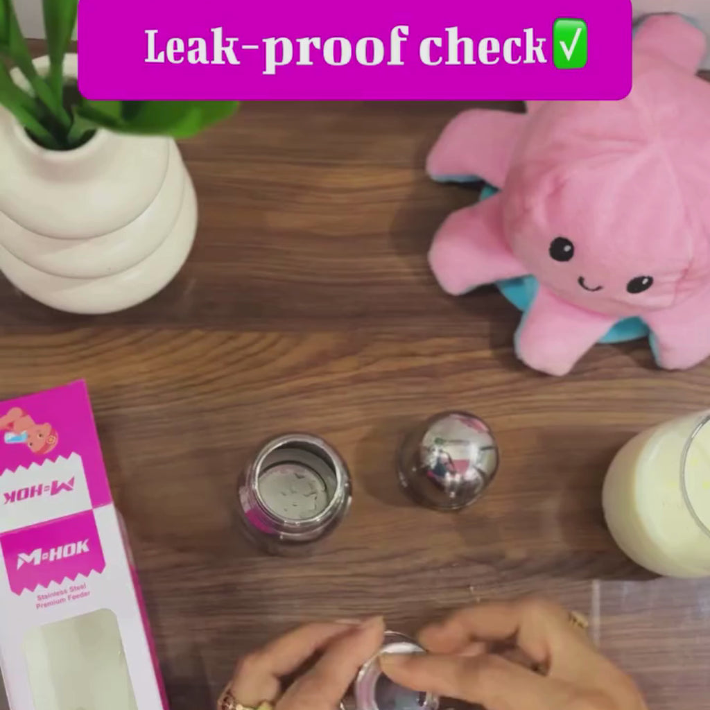 M-HOK Baby Feeding Bottle | 150ml | Free Silicone Nipple (1 pc)